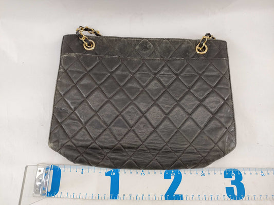 CHANEL [With sticker card] 0 series lambskin @Matelasse chain shoulder bag