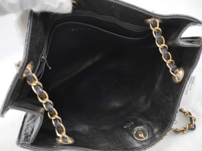 CHANEL [With sticker card] 0 series lambskin @Matelasse chain shoulder bag