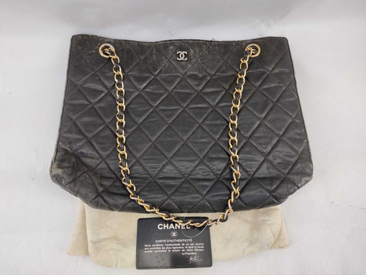 CHANEL [With sticker card] 0 series lambskin @Matelasse chain shoulder bag