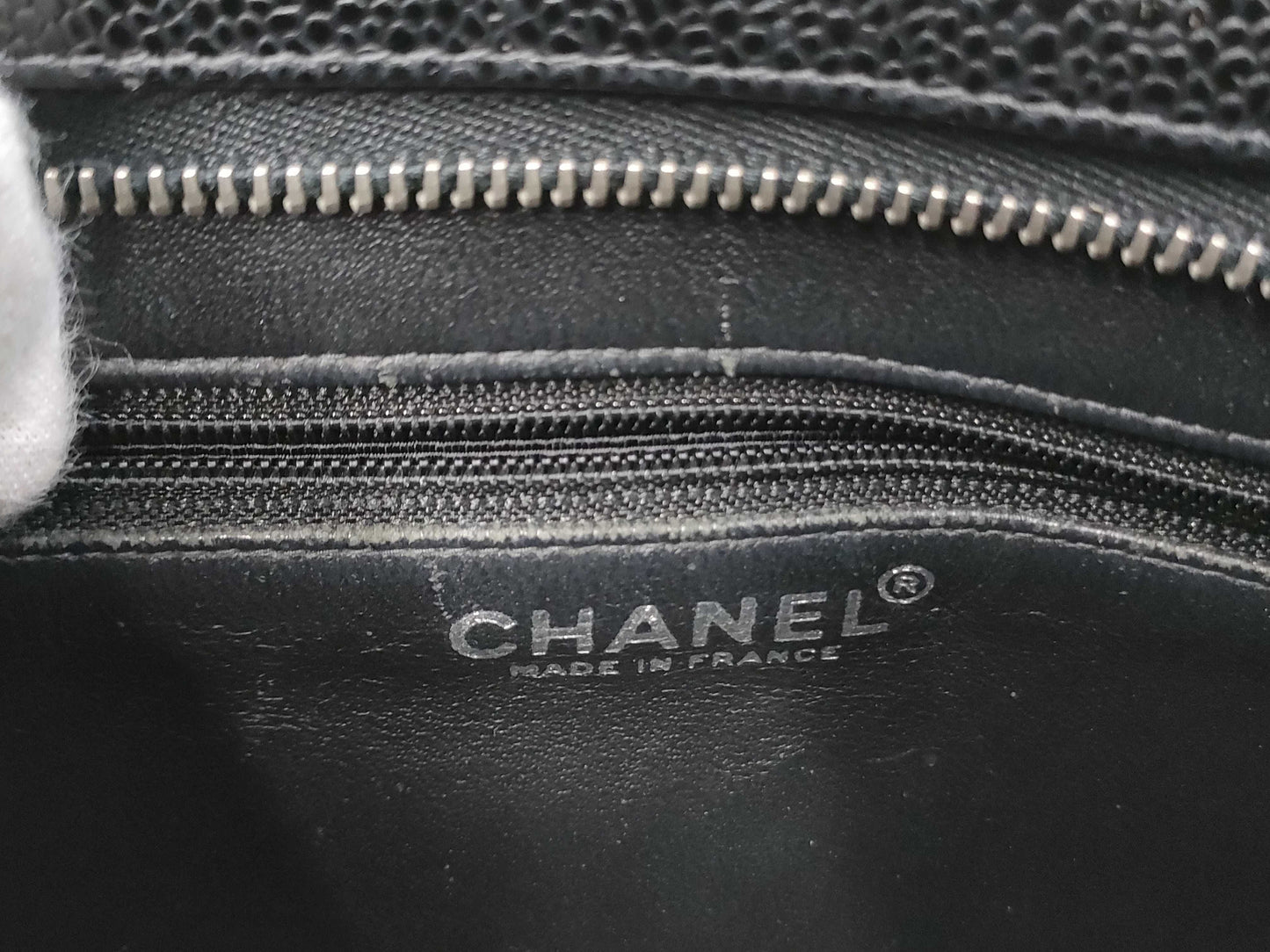 CHANEL Caviar Skin Reproduction Tote Handbag
