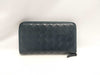 BOTTEGA VENETA Intrecciato Round Zip Long Wallet, Black