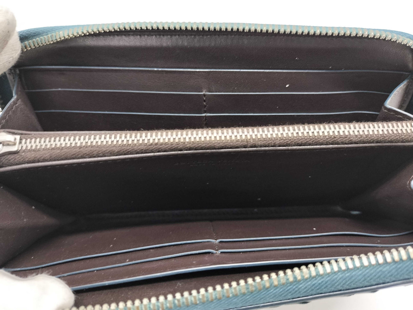 BOTTEGA VENETA Intrecciato Round Zip Long Wallet, Black