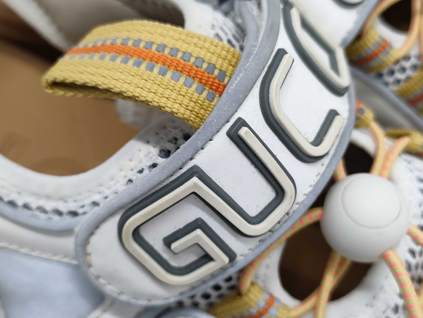 GUCCI logo platform sandals