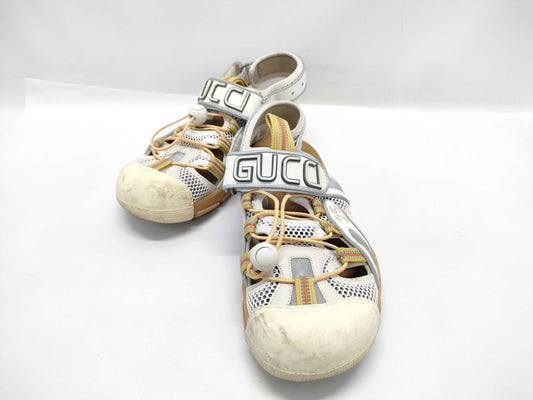 GUCCI logo platform sandals