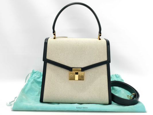 Tiffany & Co. T-shaped 2-way handbag with strap