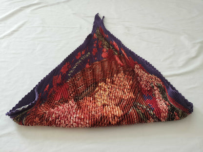 HERMES Carre Pleated Scarf