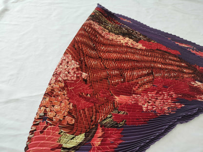 HERMES Carre Pleated Scarf