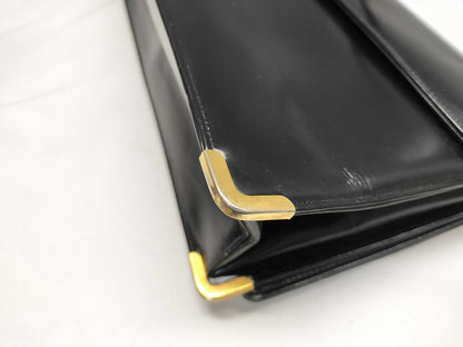 Dior Leather Shoulder Push Lock Shoulder Bag