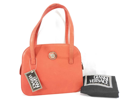 VERSACE Medusa Leather Tote Bag
