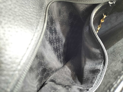 GUCCI Black Leather Clutch Bag Second Bag