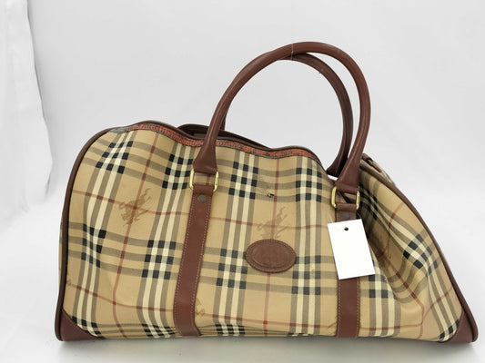 BURBERRY Nova Check Boston Bag