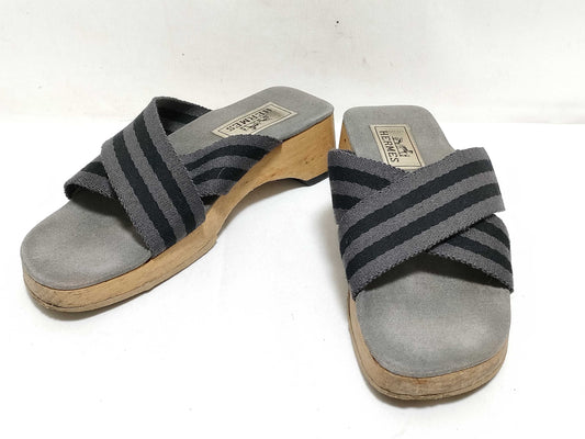 HERMES Foule Toe Slippers