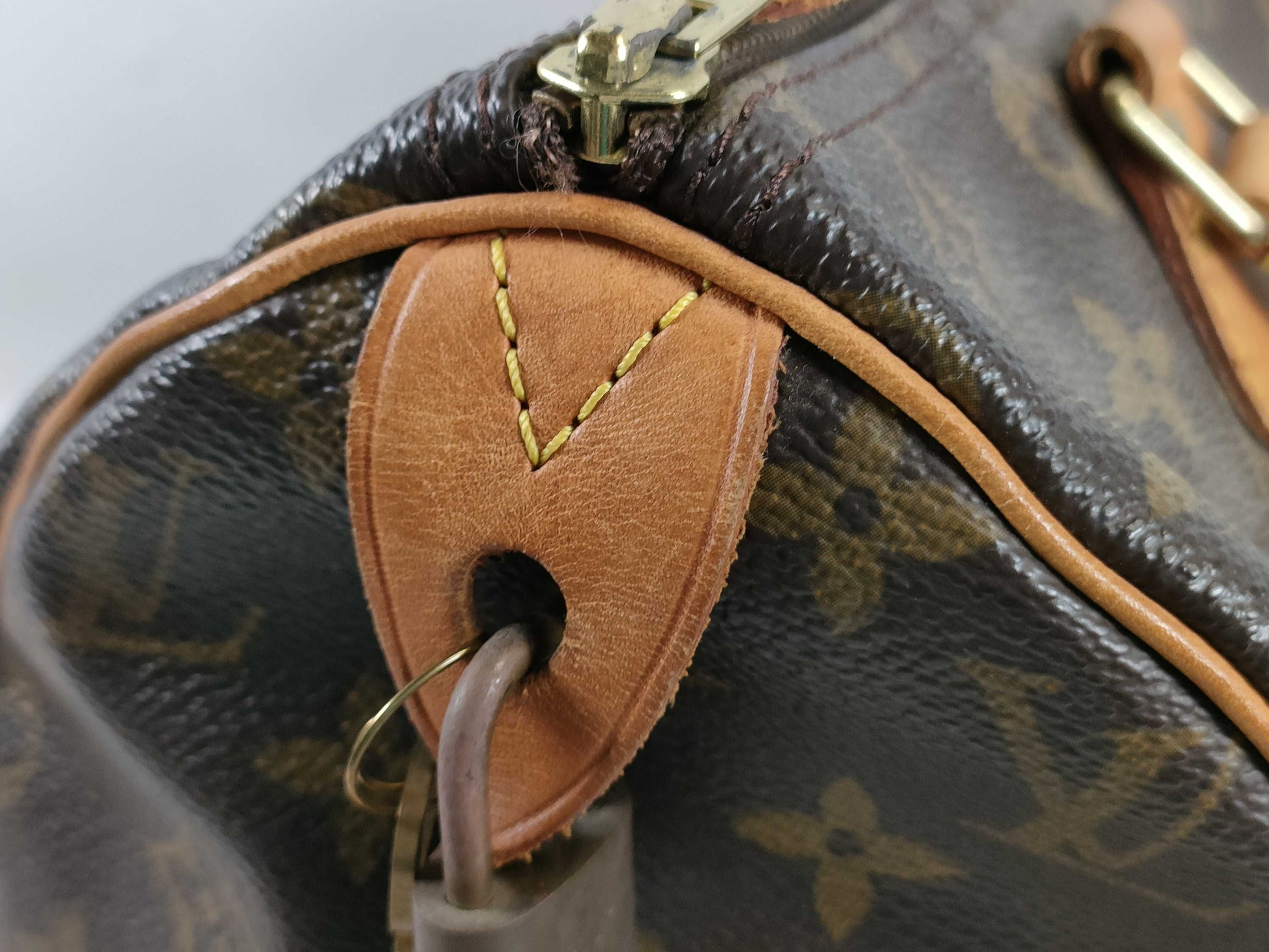 LOUIS VUITTON RFID Unverified TH 0072 Monogram M41108 Speedy 30 Handbag