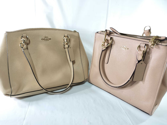 COACH Leather Two-Piece Handbag