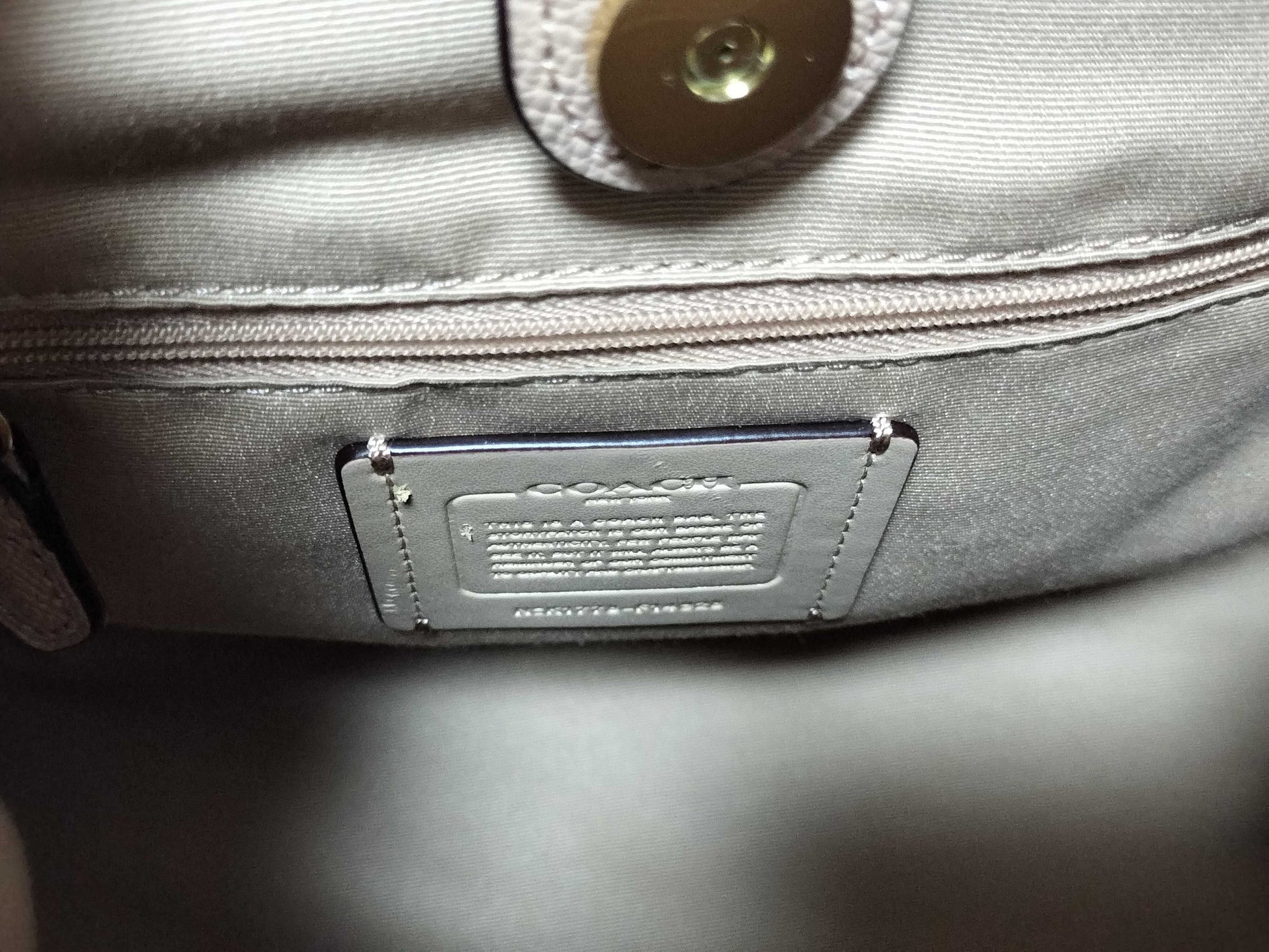 COACH Leather Two-Piece Handbag