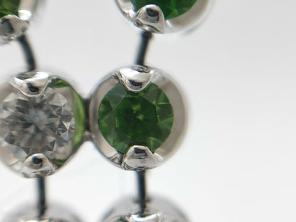 Demantoid Garnet 1.55ct D0.62ct K18WG 19.9g Necklace 