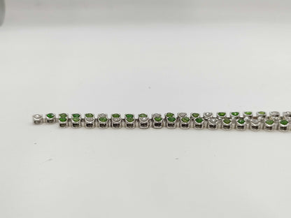 Demantoid Garnet 1.55ct D0.62ct K18WG 19.9g Necklace 