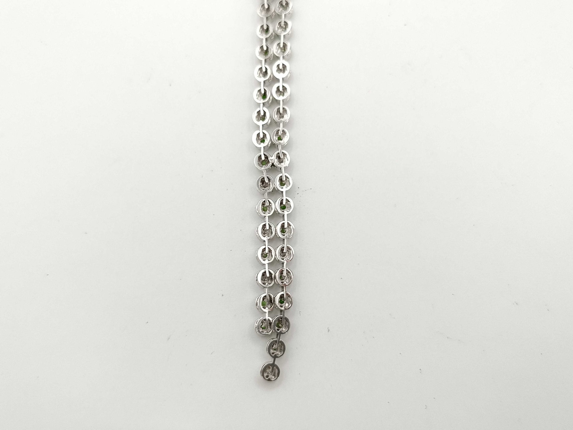 Demantoid Garnet 1.55ct D0.62ct K18WG 19.9g Necklace 