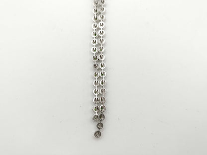 Demantoid Garnet 1.55ct D0.62ct K18WG 19.9g Necklace 