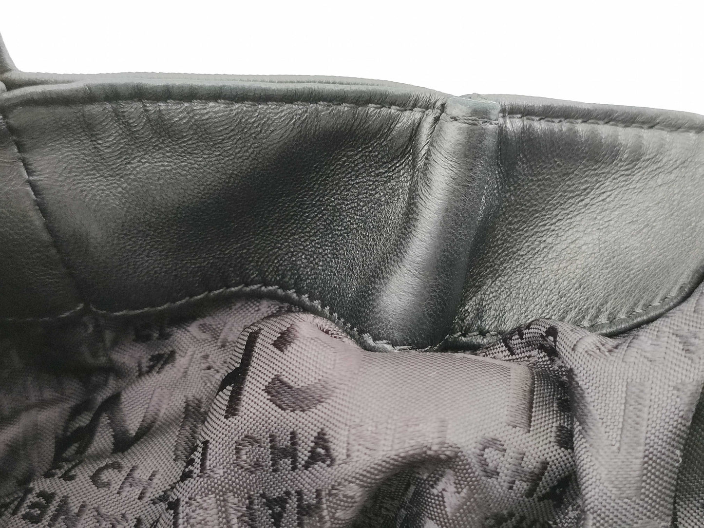 CHANEL No. 7 Lambskin Big Chain Tote Coco No. 7 Shoulder Bag