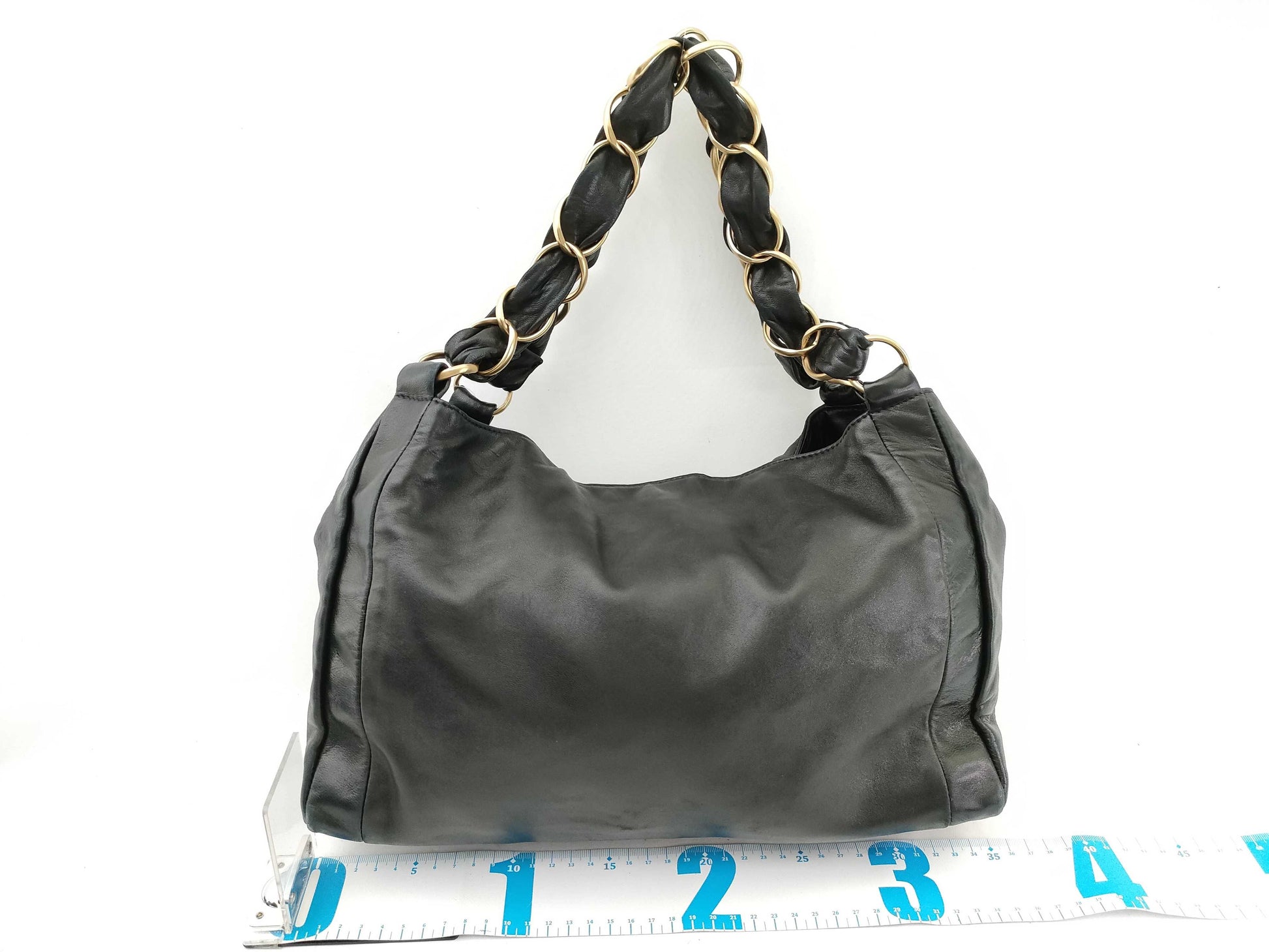 CHANEL No. 7 Lambskin Big Chain Tote Coco No. 7 Shoulder Bag
