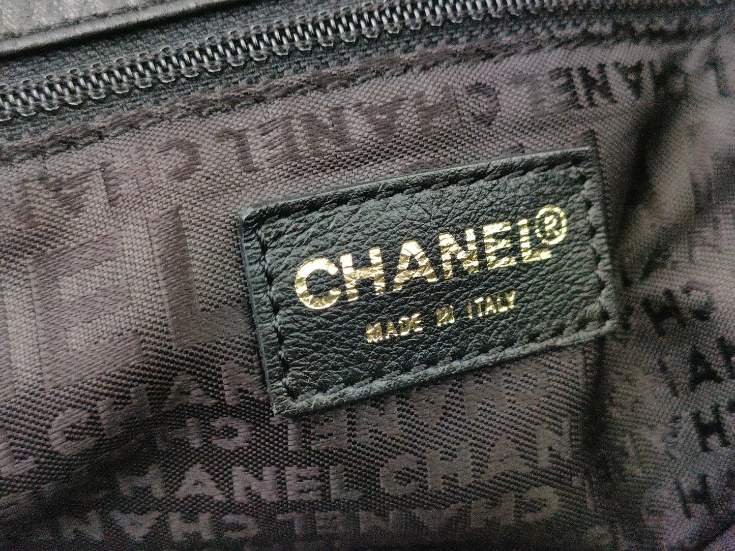 CHANEL No. 7 Lambskin Big Chain Tote Coco No. 7 Shoulder Bag