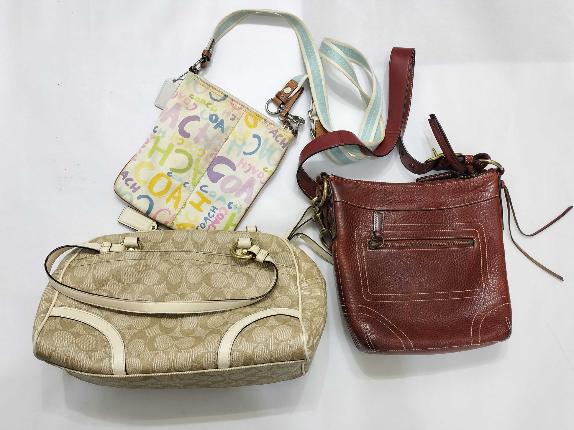 COACH Signature 10398/F18918 Shoulder Bag/Handbag, 3-piece set