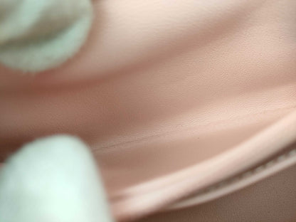 CHANEL Lambskin Single Mini Matelasse Chain Pink Shoulder Bag 