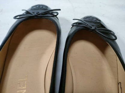 CHANEL Flat Shoes Patent Leather Toe Other Shoes