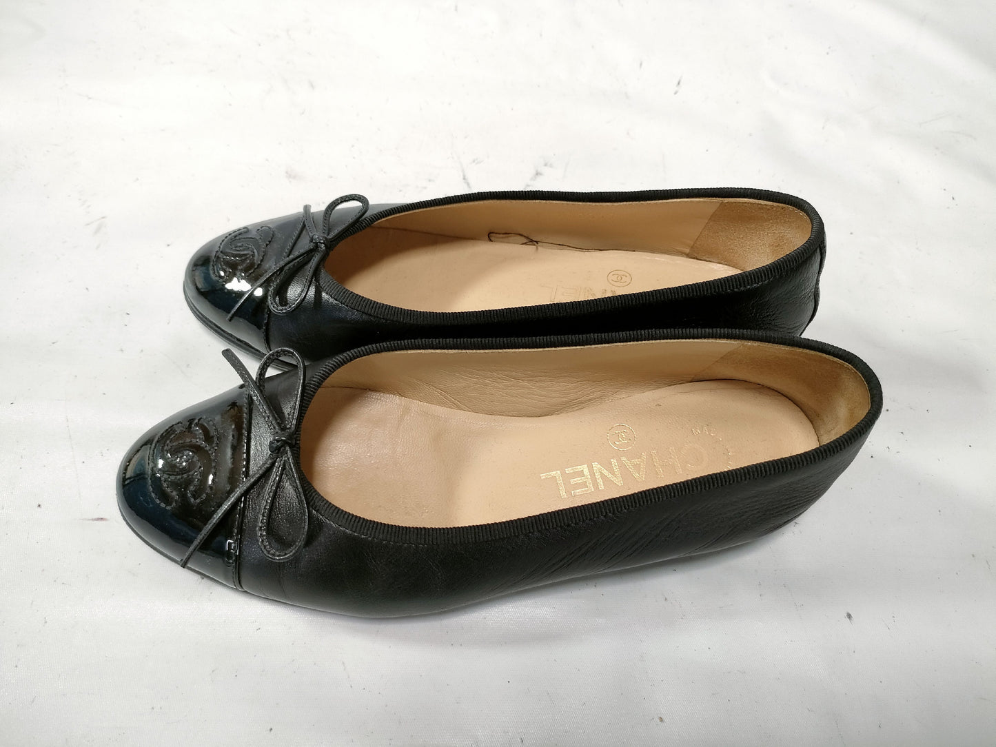 CHANEL Flat Shoes Patent Leather Toe Other Shoes
