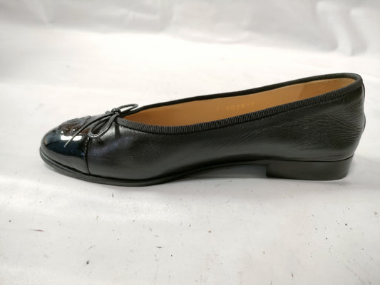 CHANEL Flat Shoes Patent Leather Toe Other Shoes