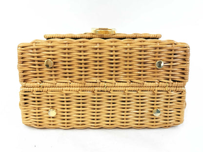 Salvatore Ferragamo Vara Raffia Handbag