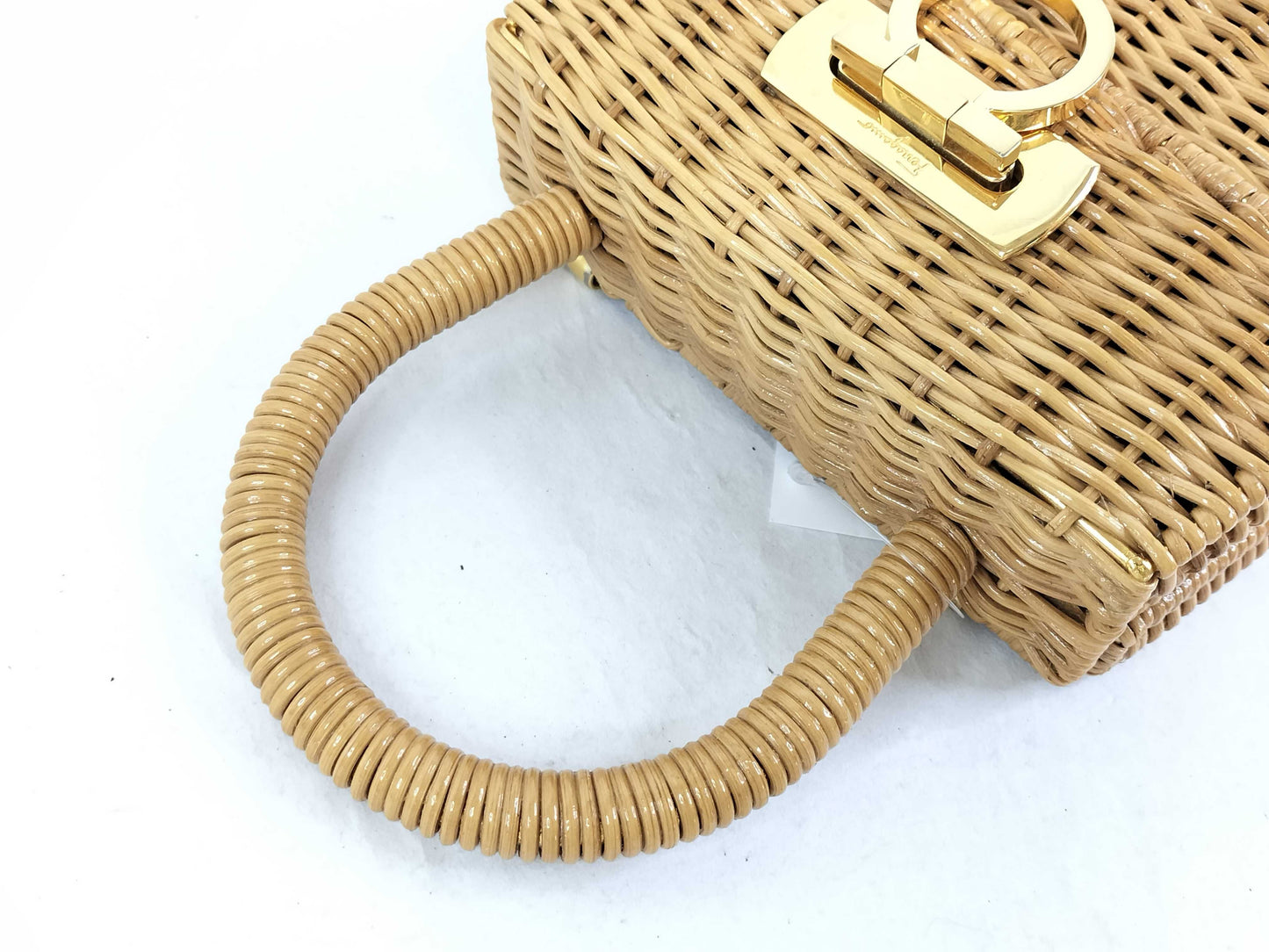 Salvatore Ferragamo Vara Raffia Handbag