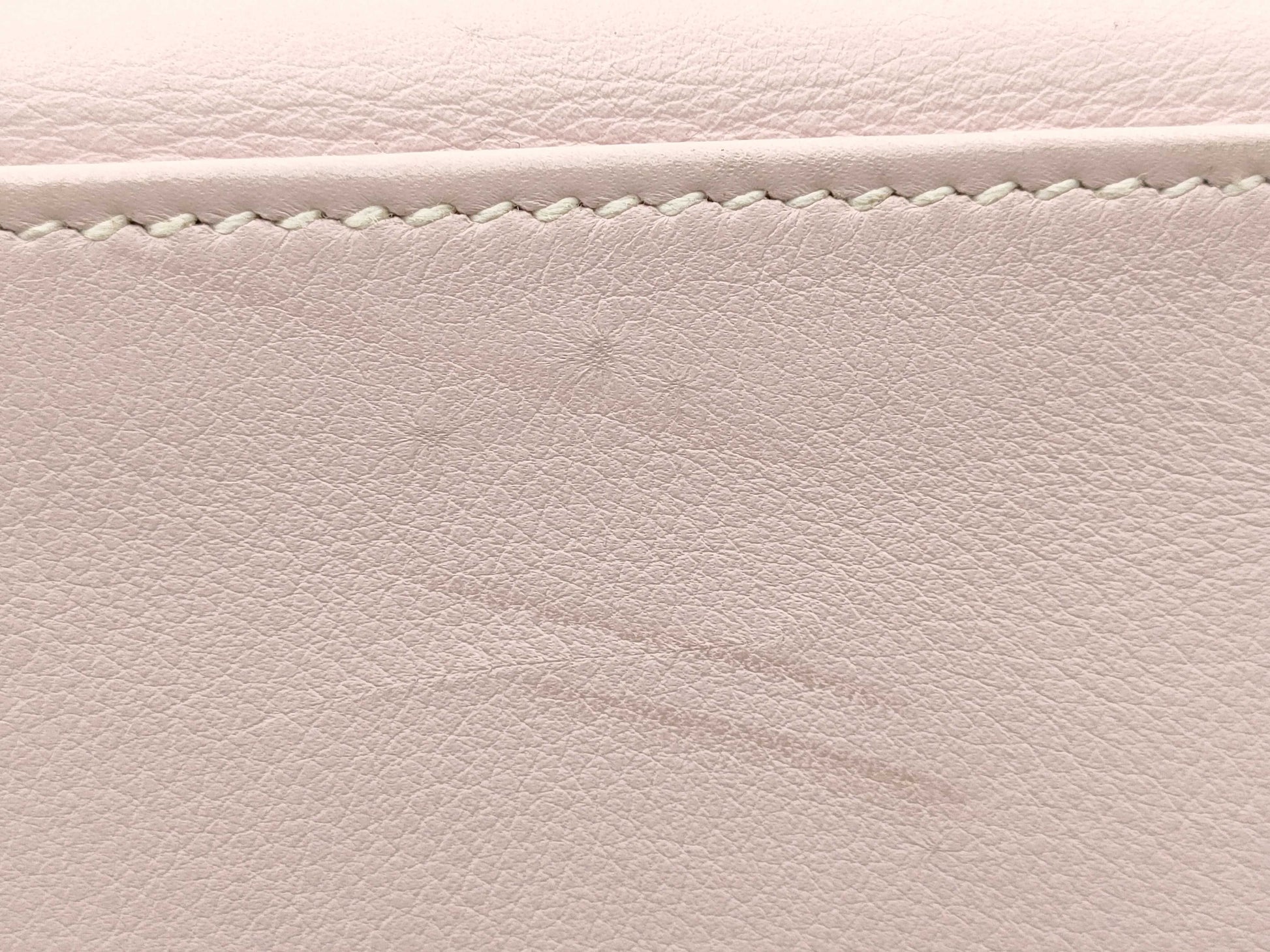 HERMES Kelly 28 Swift 2-way Rose Dragee Handbag with Silver Hardware and K Stamp
