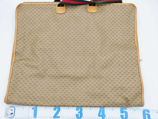 GUCCI 011.123.0040 GG Canvas Sherry Micro GG Garment Bag