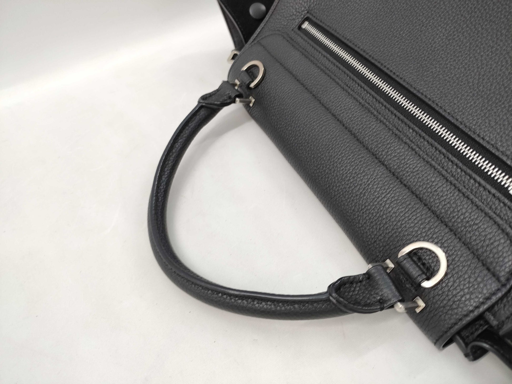 CELINE 2-way handbag leather/suede handbag