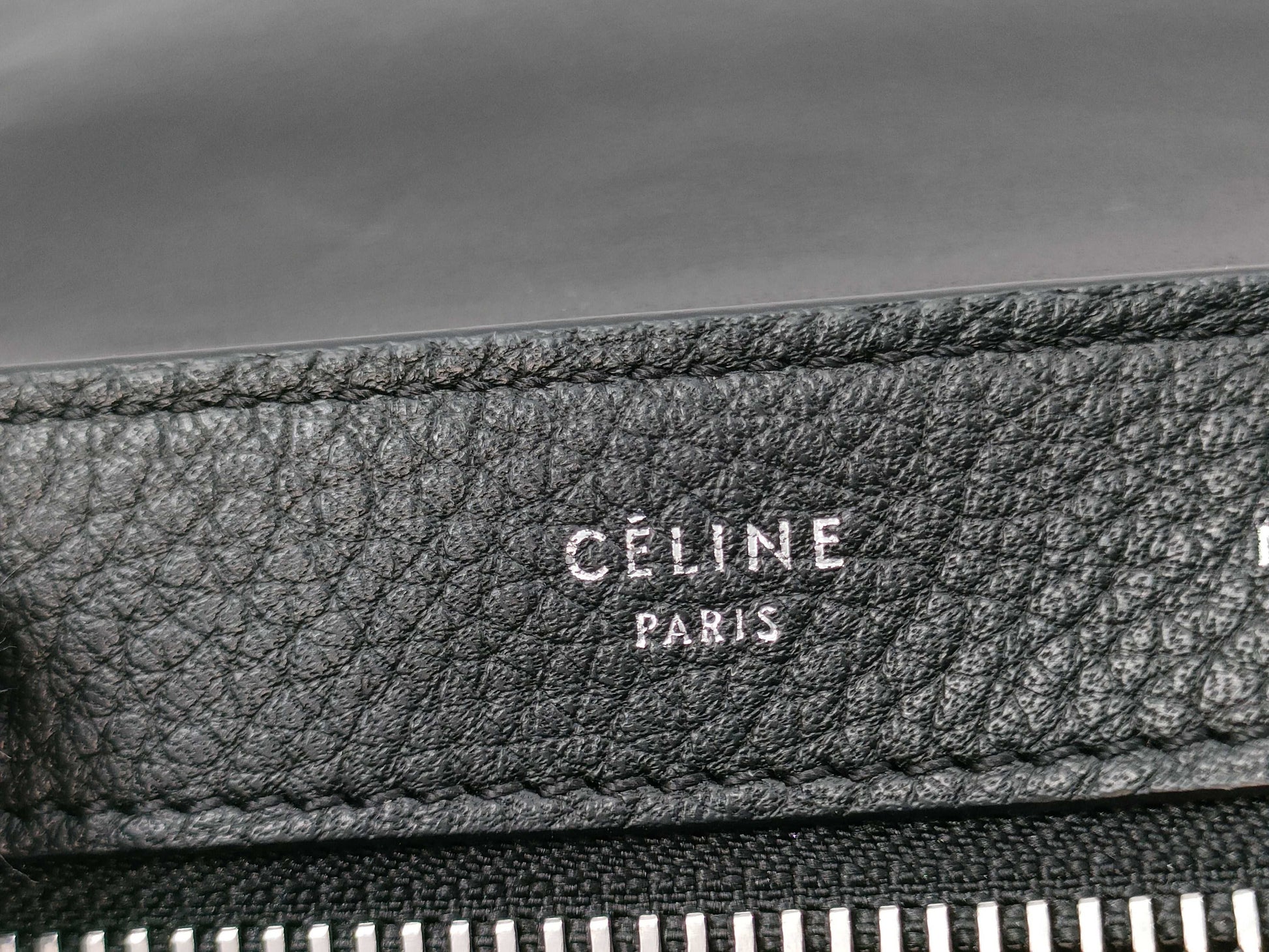 CELINE 2-way handbag leather/suede handbag