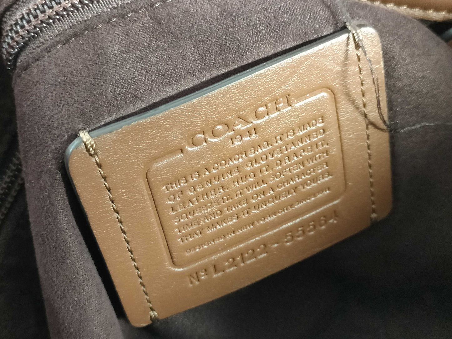 COACH Metropolitan Tote 2-way 55564 Brown Tote Bag