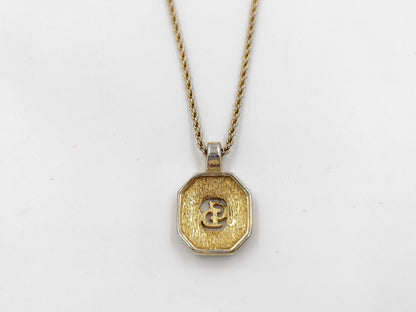 Dior Rhinestone CD Logo Necklace