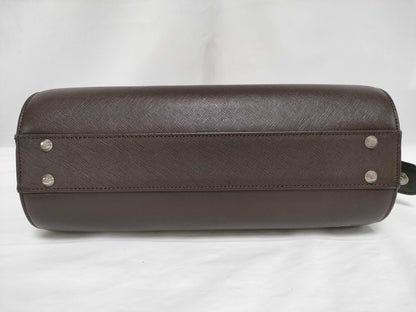 BURBERRY Handbag / Cylindrical / Brown / Color Transfer