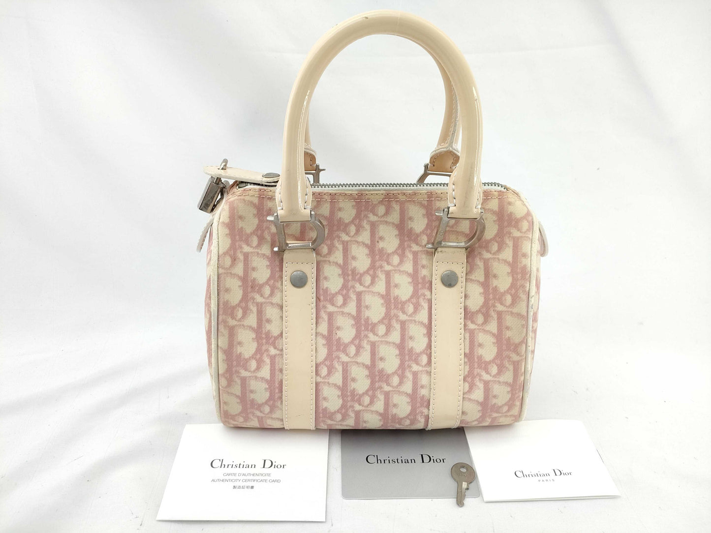 Dior Trotter Mini Boston Bag Pink Boston Bag