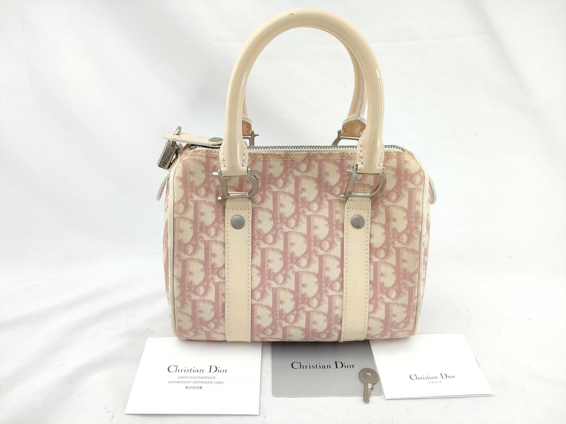 Dior Trotter Mini Boston Bag Pink Boston Bag