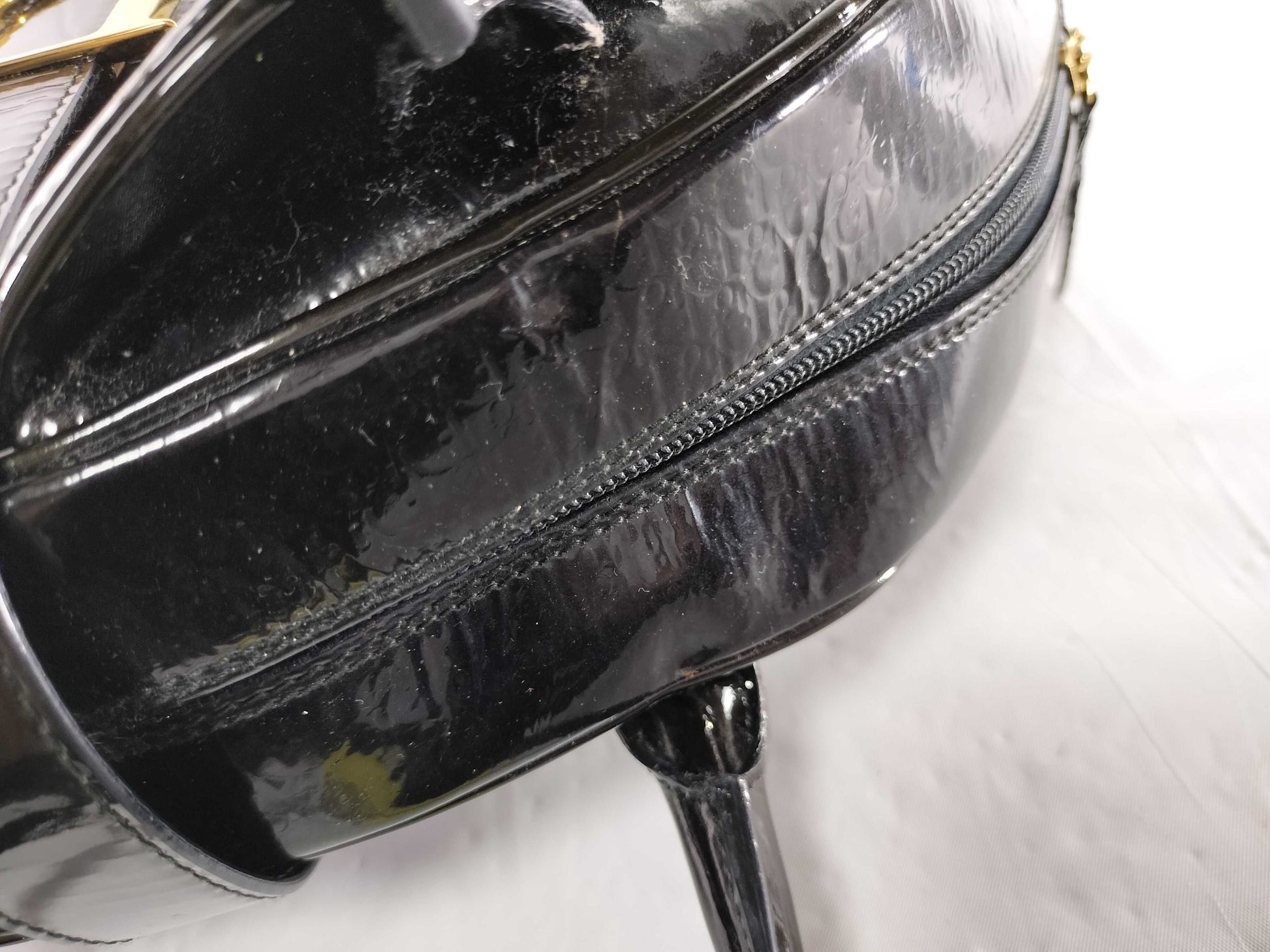 Dior Trotter Double Saddle Enamel Black Tote Bag