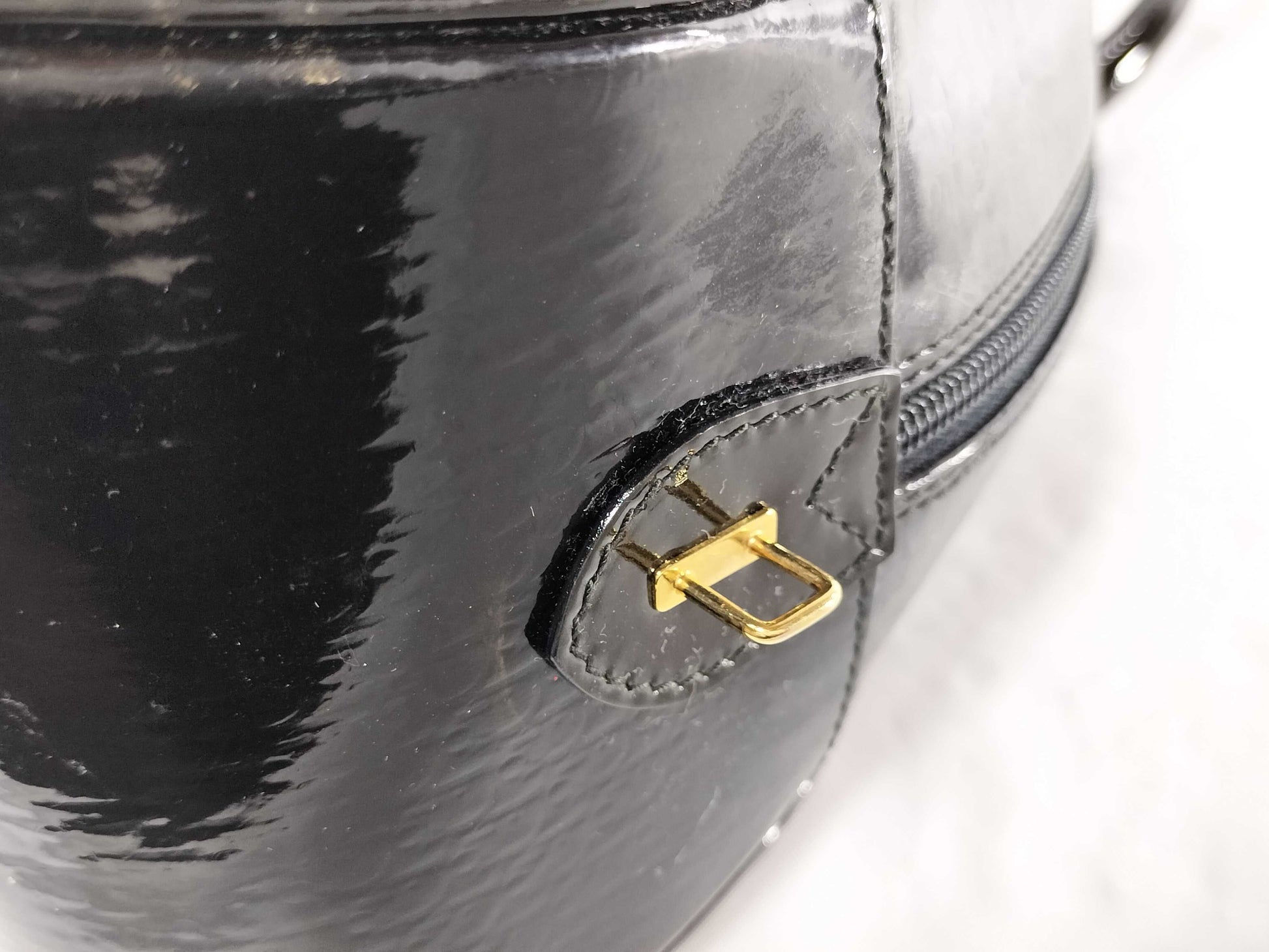 Dior Trotter Double Saddle Enamel Black Tote Bag