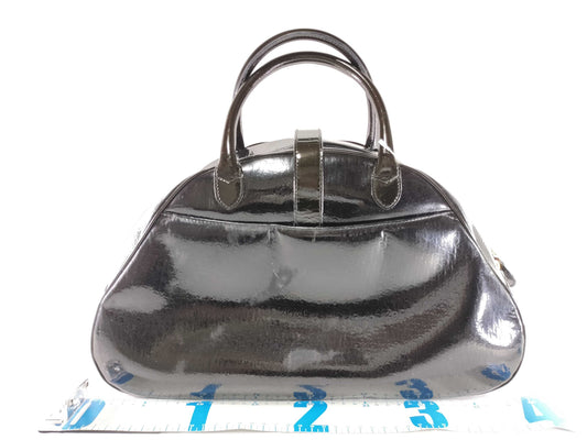 Dior Trotter Double Saddle Enamel Black Tote Bag