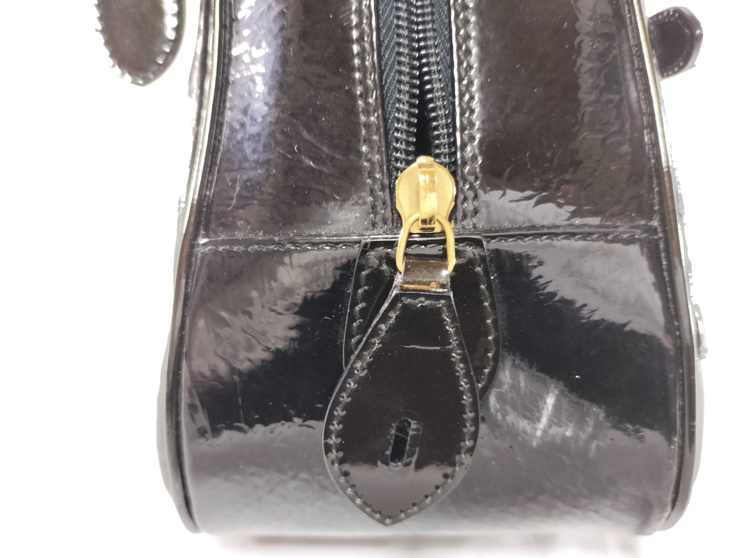 Dior Trotter Double Saddle Enamel Black Tote Bag