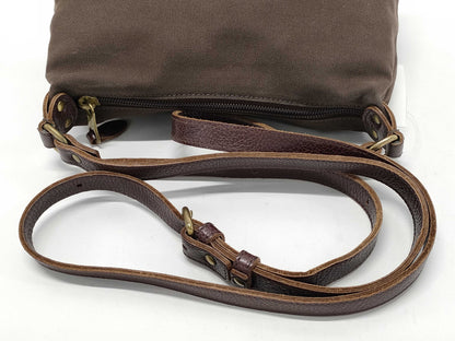 Il Bisonte Canvas/Leather Shoulder Bag
