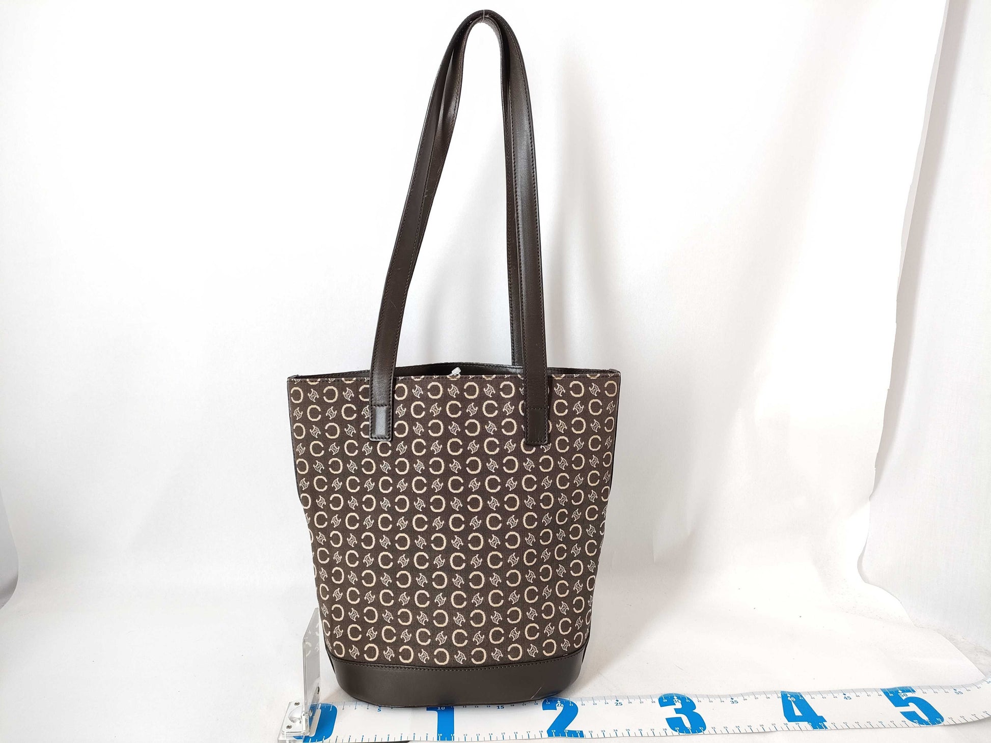 CELINE Canvas x Leather Tote Bag Tote Bag