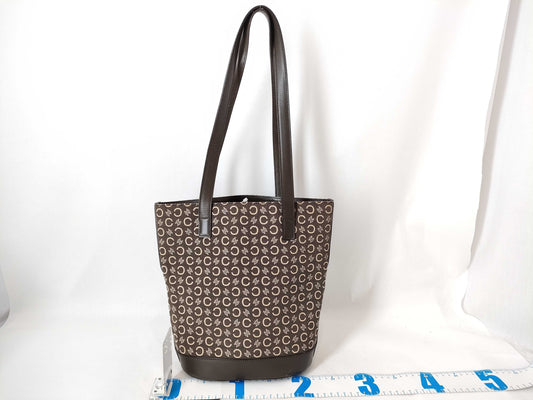 CELINE Canvas x Leather Tote Bag Tote Bag