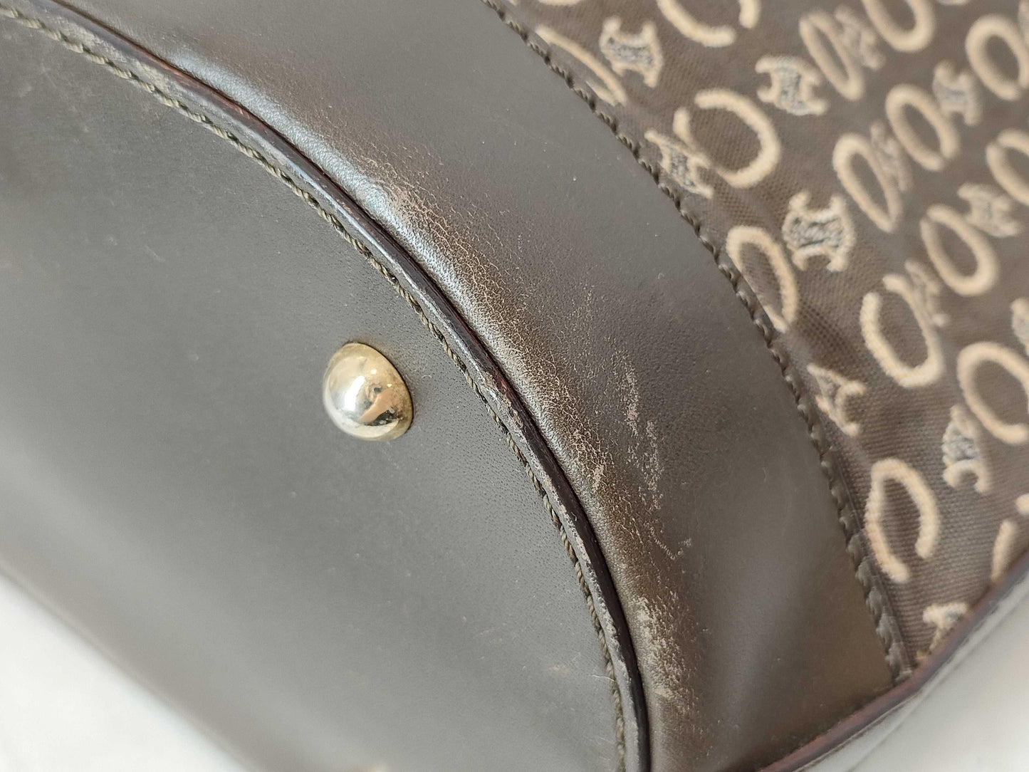 CELINE Canvas x Leather Tote Bag Tote Bag